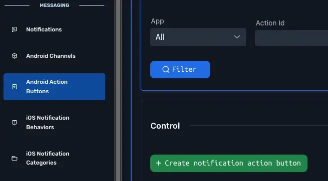 Push0 Android Notification Action Button