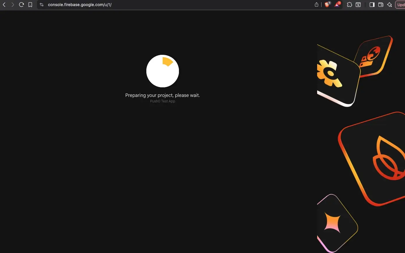 Firebase Console - project setup