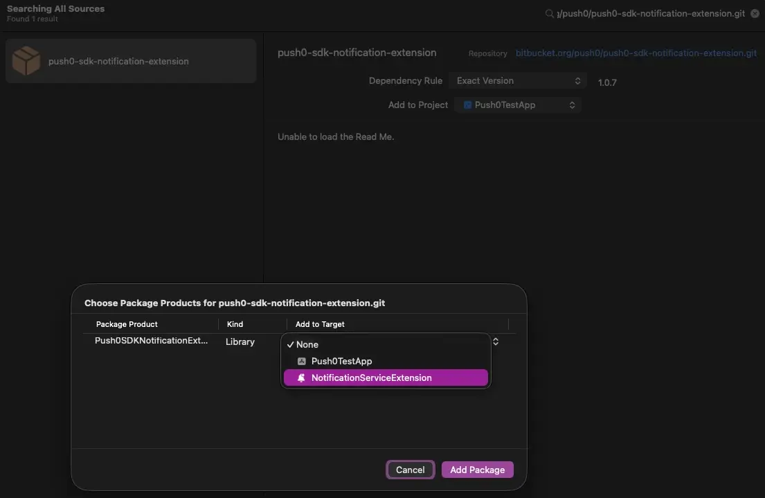 Xcode capability remote notifications - add project